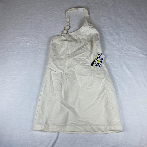 Future Collective Dresses & Skirts - Future Collective Dress Womens Size 8 Cream Jenee Naylor Sleeveless Ring Detail‎